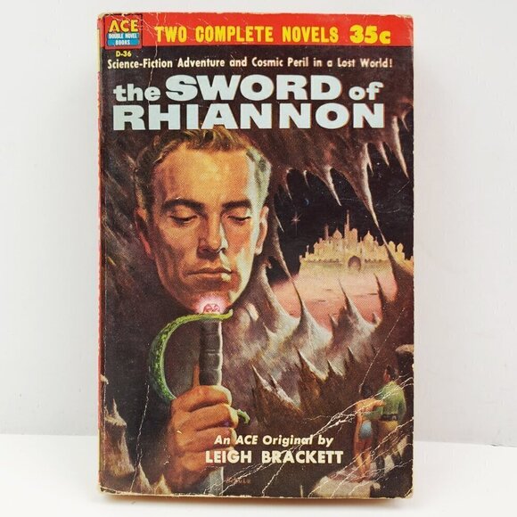 ACE Double D-36 Book Conan Conqueror Howard, Sword Rhiannon Brackett 1953 PB - Picture 2 of 12